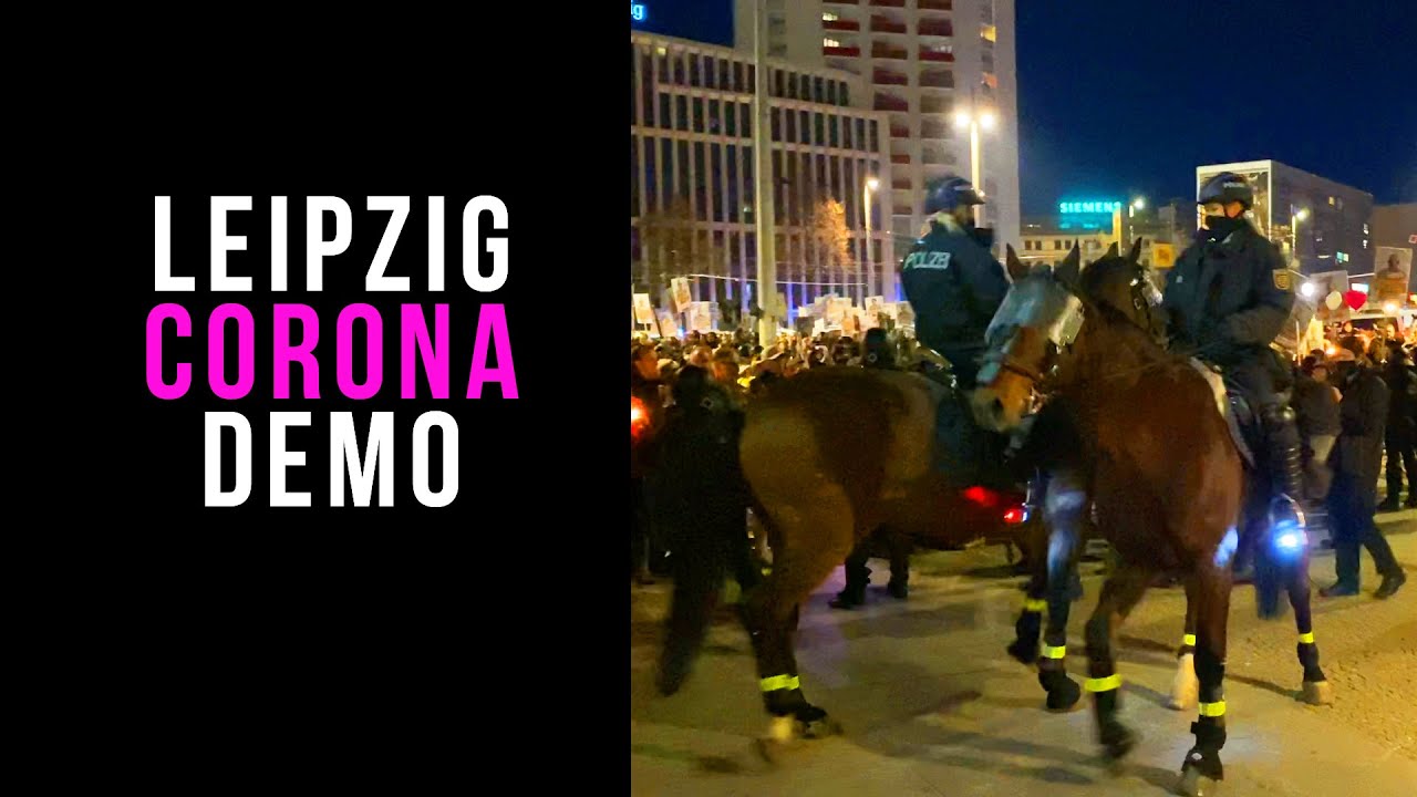 Corona Demo in Leipzig in 90 Sekunden | Querdenken (aus der Ferne gesehen)