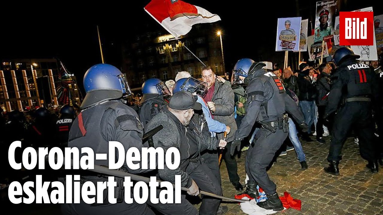 Corona-Demo in Leipzig: Wie die Situation eskalierte