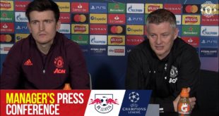 Pressekonferenz des Managers |  RB Leipzig gegen Manchester United |  UEFA Champions League