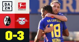 Bullen untermauern die Ambitionen der Meisterschaft: Freiburg - Leipzig 0: 3 |  Bundesliga |  DAZN Highlights