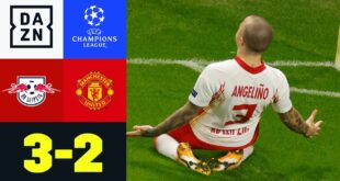 Magischer Fuß Angelino!  RB weiter: Leipzig - Manchester United 3: 2 |  UEFA Champions League |  DAZN