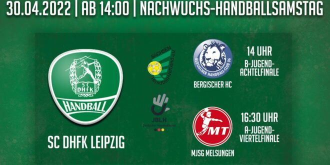 Handball U17 & 19 Deutsche Meisterschaft LIVE SC DHfK Leipzig - Bergischer HC & JSG Melsungen