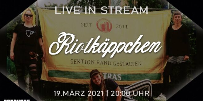 Riot Cap - Live im Bandhaus Leipzig |  19.03.2021