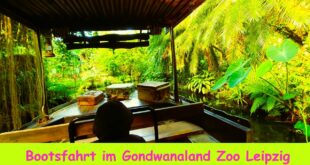 Bootsfahrt im Gondwanaland Zoo Leipzig mit Kindern Oktober 2022