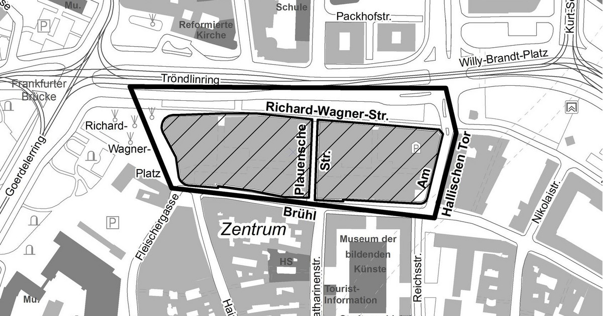 Frühzeitige Öffentlichkeitsbeteiligung: Bebauungsplan Nr. 45.5, Leipzig-Mitte